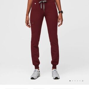 Women's Burgundy Fig Scrub Pants Zamora Style